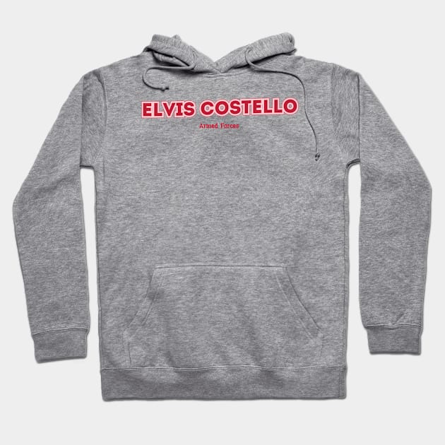 Elvis Costello Armed Forces Hoodie by PowelCastStudio